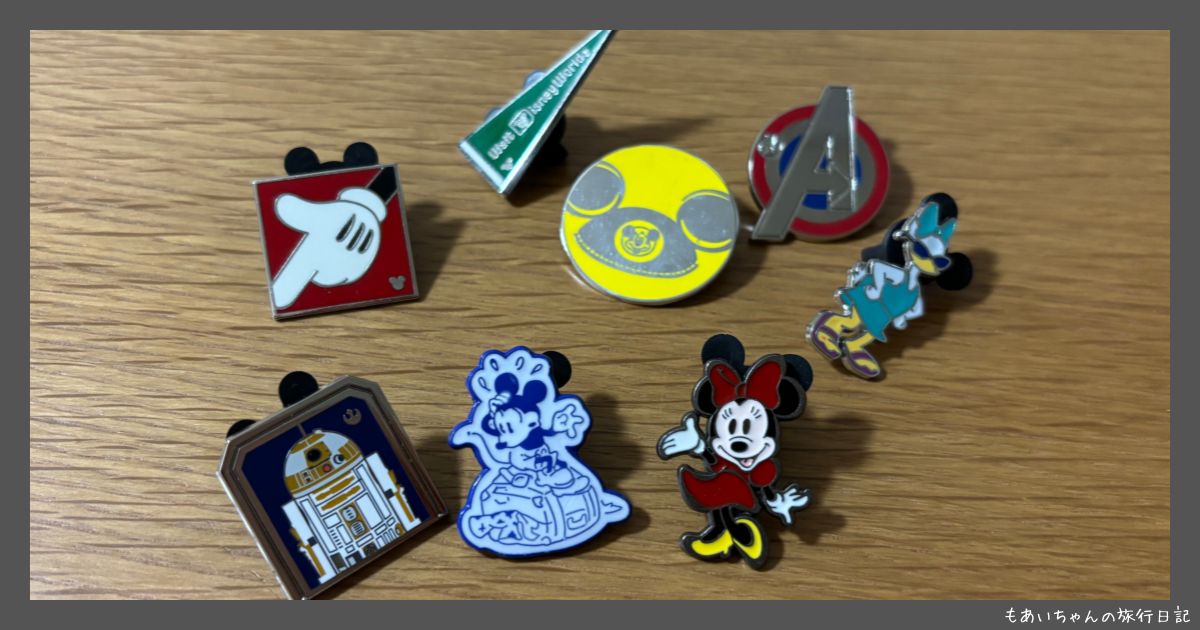 ピントレでゲットしたバッジ