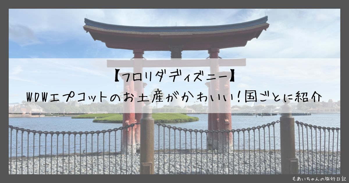 wdwエプコットお土産